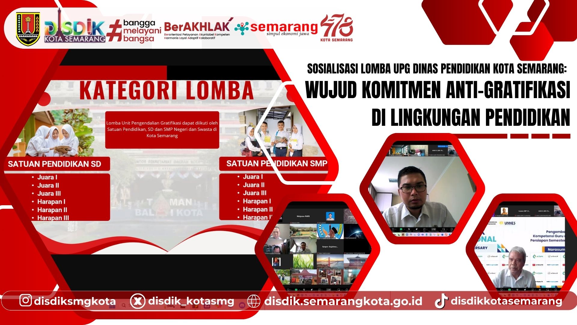 Sosialisasi Lomba UPG Dinas Pendidikan Kota Semarang: Wujud Komitmen Anti-Gratifikasi di Lingkungan Pendidikan